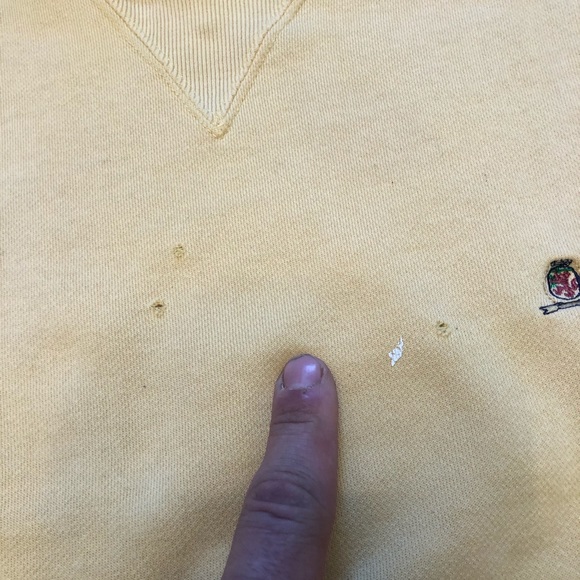 Vintage Yellow Tommy Hilfiger Sweatshirt - Picture 5 of 9